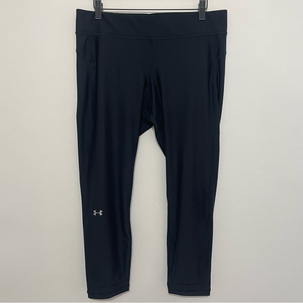 Under Armour Women's Black Compression Cropped Leggings Size XL